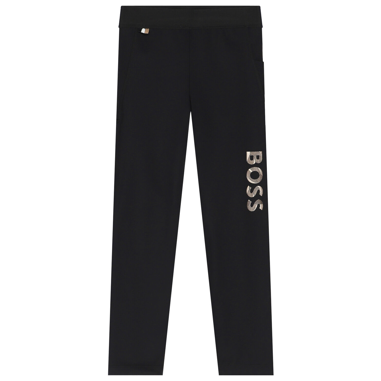 ليغينز بنات بالشعار باللون الاسود, 1, hi-res