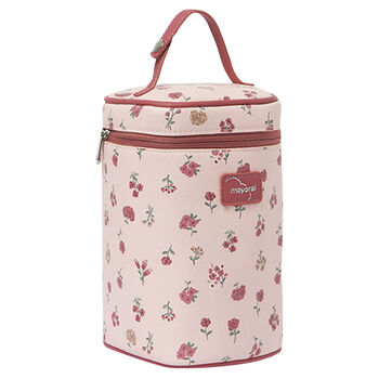 Baby Girls Pink Floral Thermal Bottle Bag