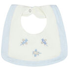 Boys Blue & White Teddy Baby Bibs (2 Pack), 2, hi-res