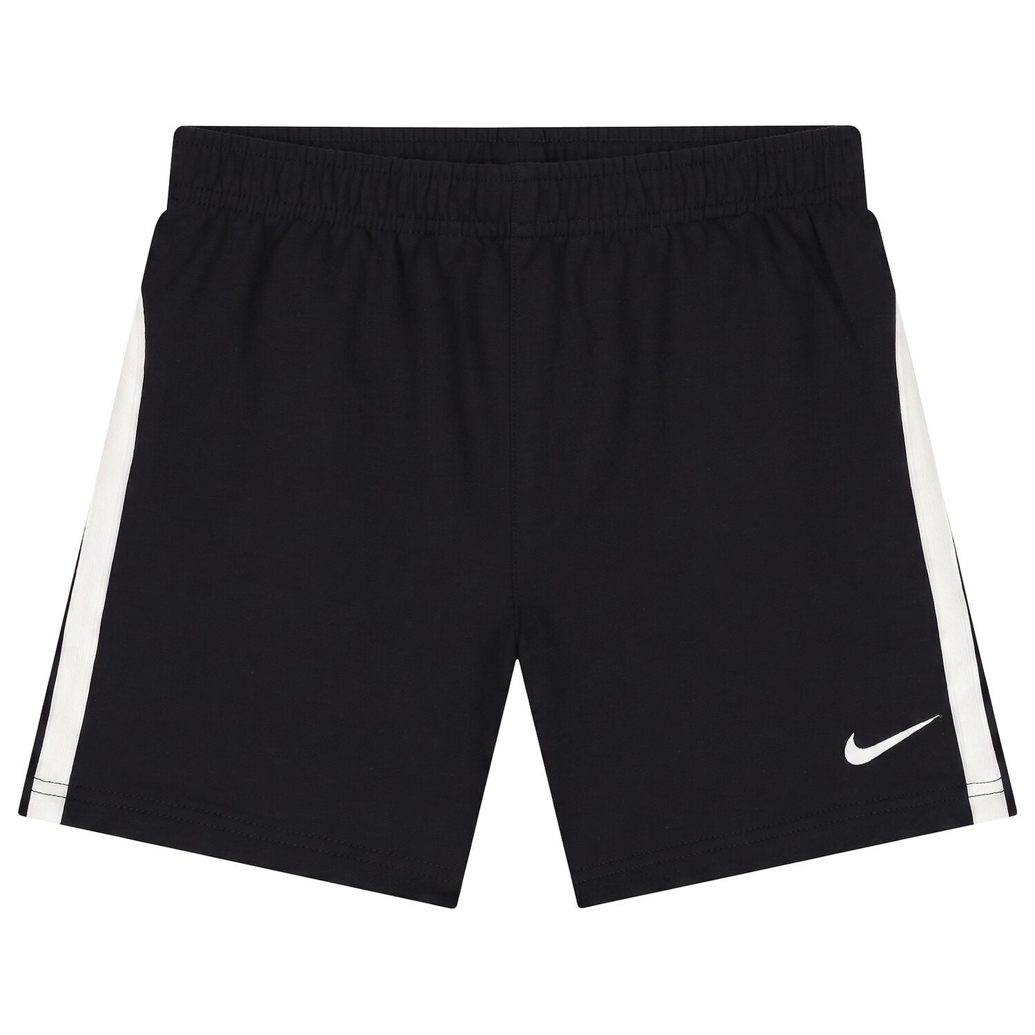 Boys Black & White Logo Shorts, 1, hi-res