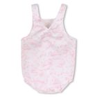 Baby Girls White & Pink Toile de Jouy Romper Set, 1, hi-res