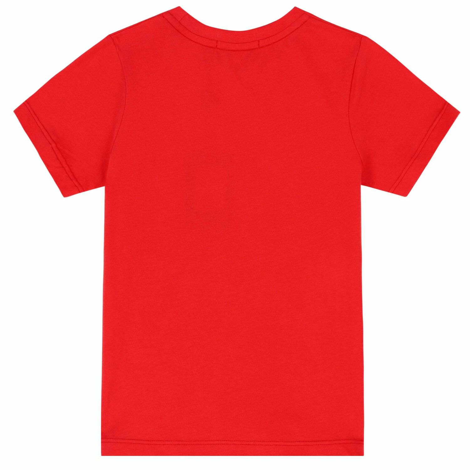Boys Red & Gold Logo T-Shirt, 4, hi-res image number null
