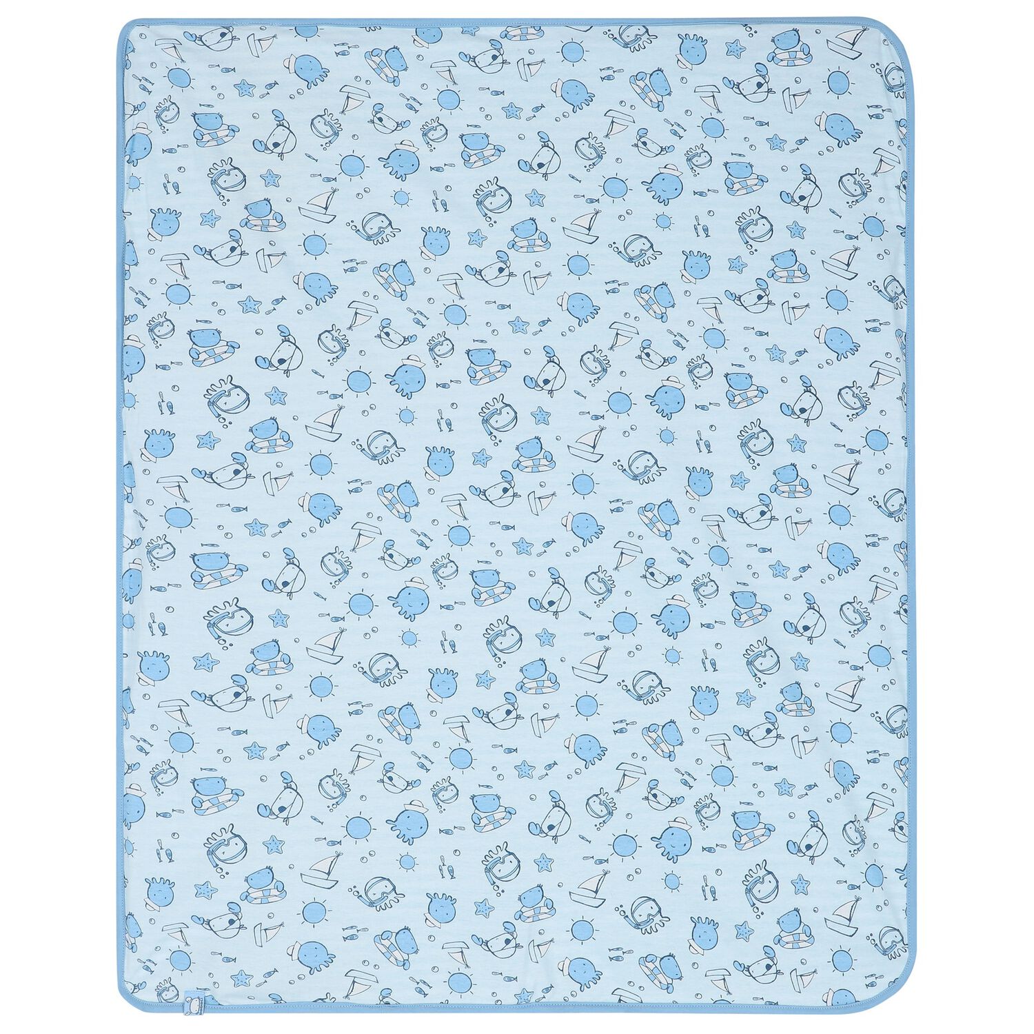 Baby Boys Blue Blanket, 2, hi-res image number null