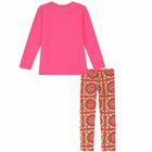 طقم ليغنز بالشعار بناتي باللون الزهري, 1, hi-res