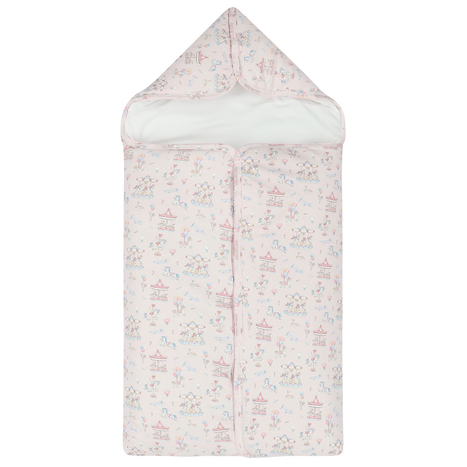 Baby Girls Pink Carousel Nest, 1, hi-res