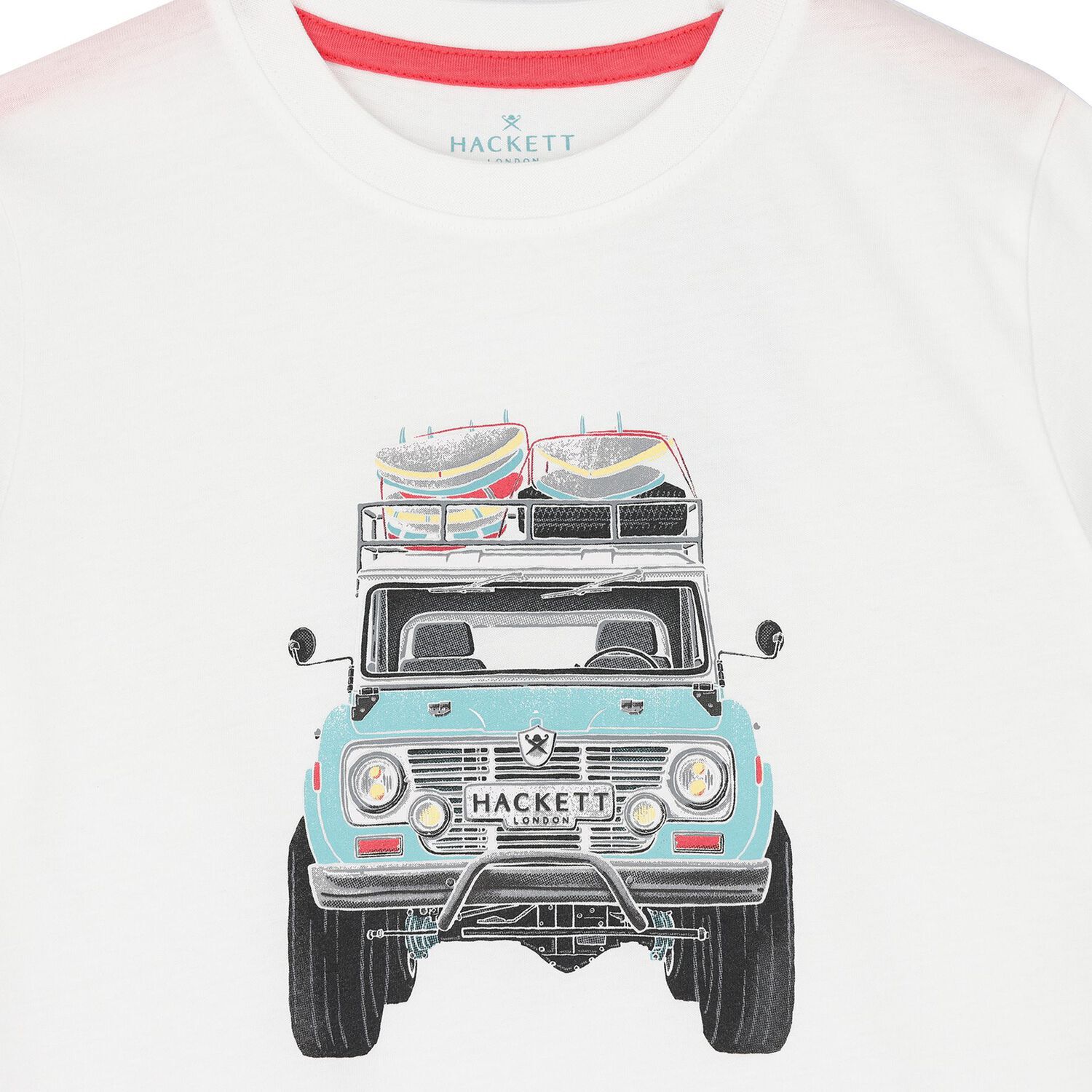 تيشيرت اولاد بالشعار باللون الابيض , 2, hi-res