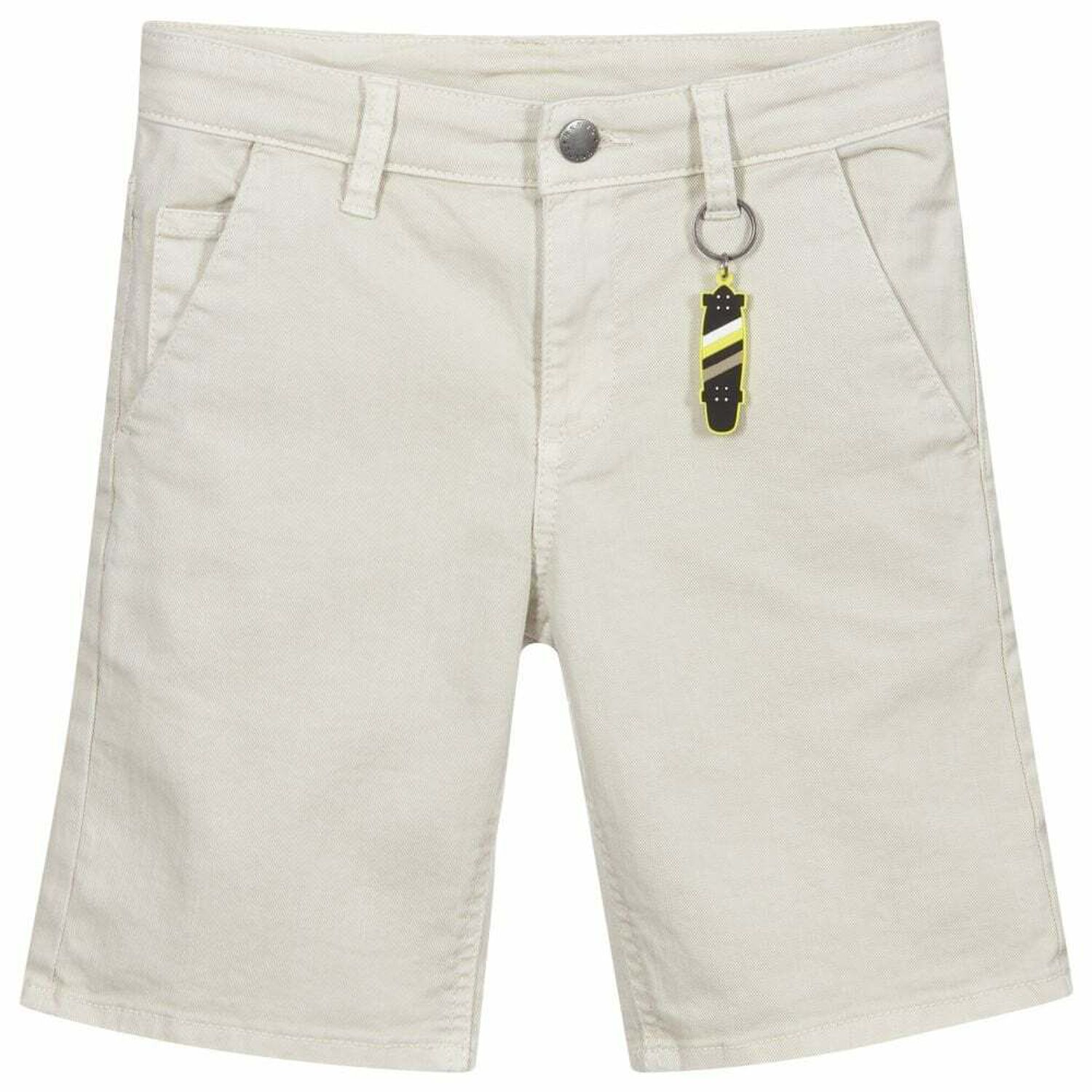 Boys Beige Bermuda Shorts, 1, hi-res image number null