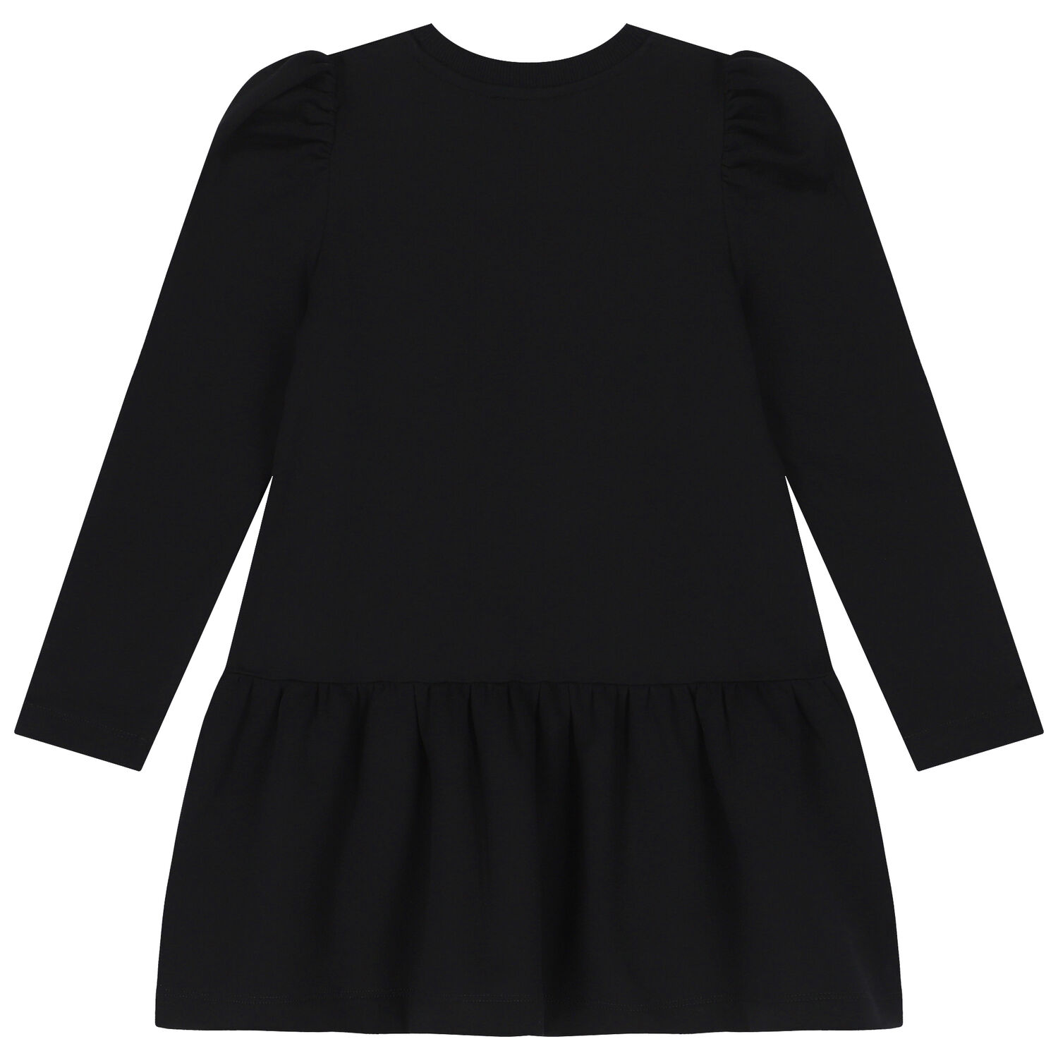 Girls Black Teddy Bear Logo Dress, 3, hi-res image number null