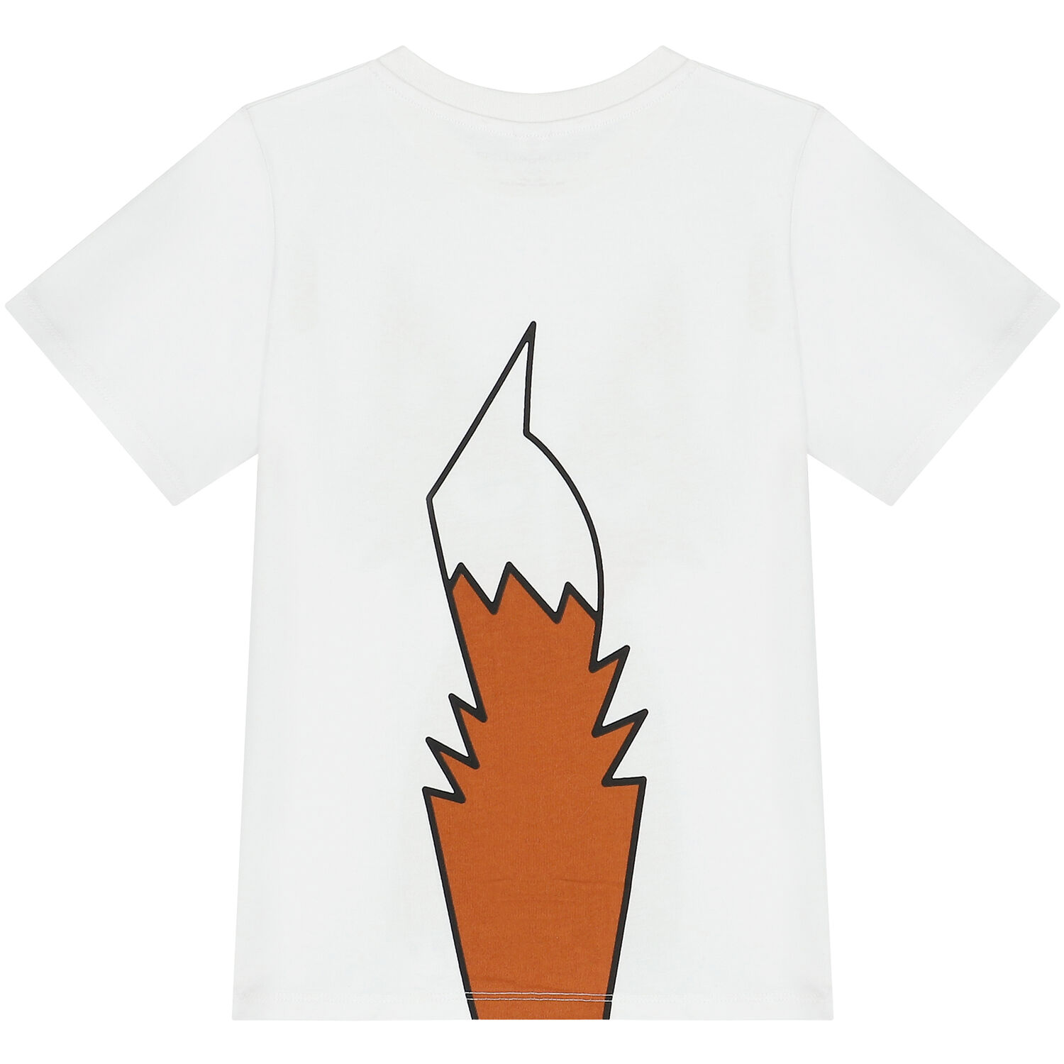 Boys White Fox T-Shirt, 1, hi-res