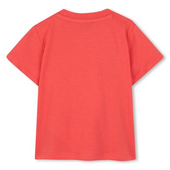 Younger Boys Red Mountain Logo T-Shirt