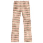 طقم ليجنز للبنات مزين بالزهور باللون البيج , 1, hi-res