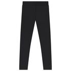 Girls White & Black Diamante Logo Leggings Set, 1, hi-res