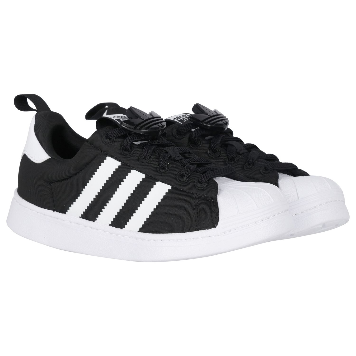 Black & White Comfort Closure Superstar Trainers, 1, hi-res image number null