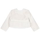 معطف بنات فرو باللون الابيض, 1, hi-res