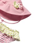 Baby Girls Pink & Yellow Swimsuit Set (3 Piece), 1, hi-res