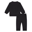 Black Logo Younger Tracksuit, 6, hi-res