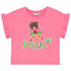 طقم تنورة بطبعة أشجار النخيل باللون الزهرى, 1, hi-res