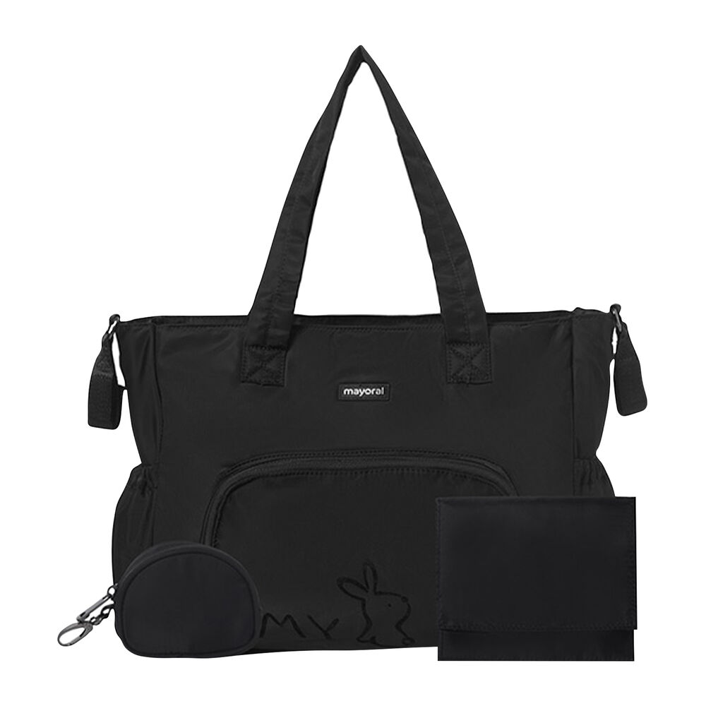 Mayoral Black Logo Baby Changing Bag Junior Couture UAE