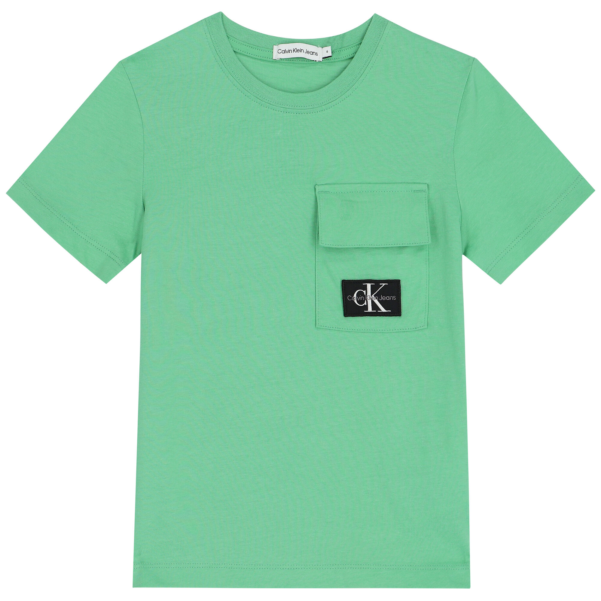 Calvin Klein Boys Green Logo T Shirt Junior Couture UAE
