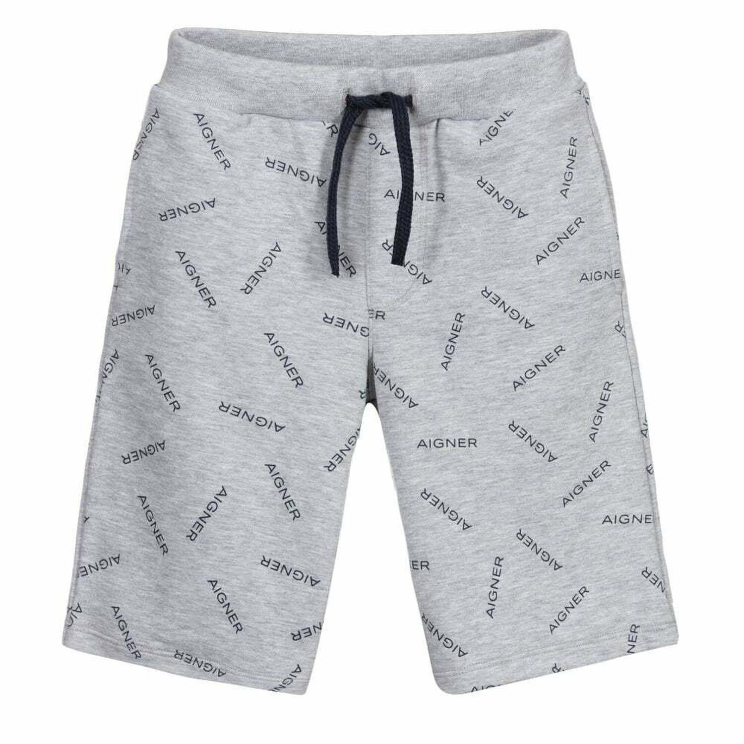 Boys Grey Logo Shorts, 1, hi-res image number null