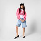 Girls White Logo T-Shirt, 2, hi-res