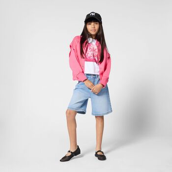 Girls White Logo T-Shirt