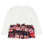 Girls White Logo Envelope Leggings Set, 1, hi-res