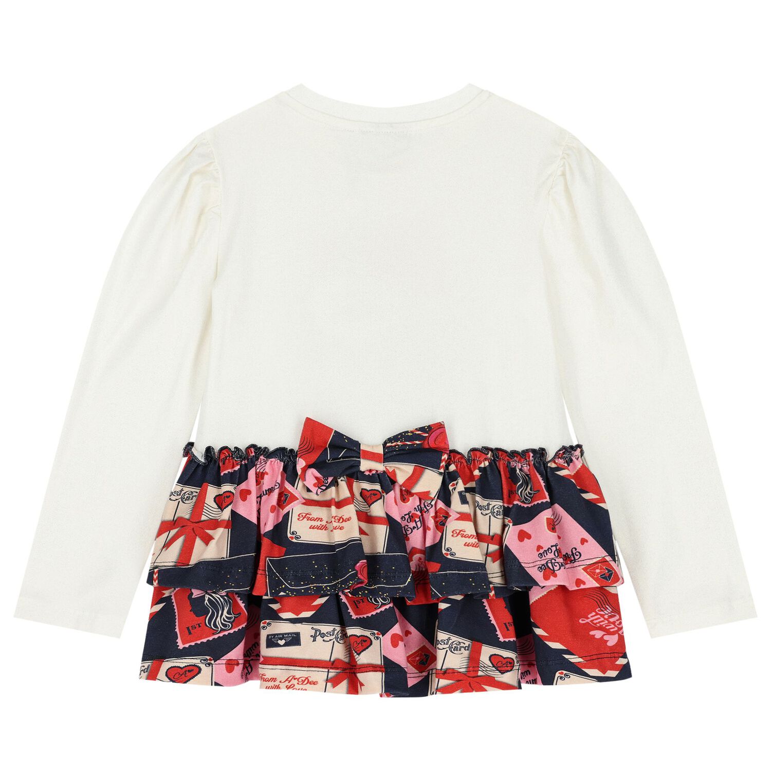 Girls White Logo Envelope Leggings Set, 1, hi-res image number null