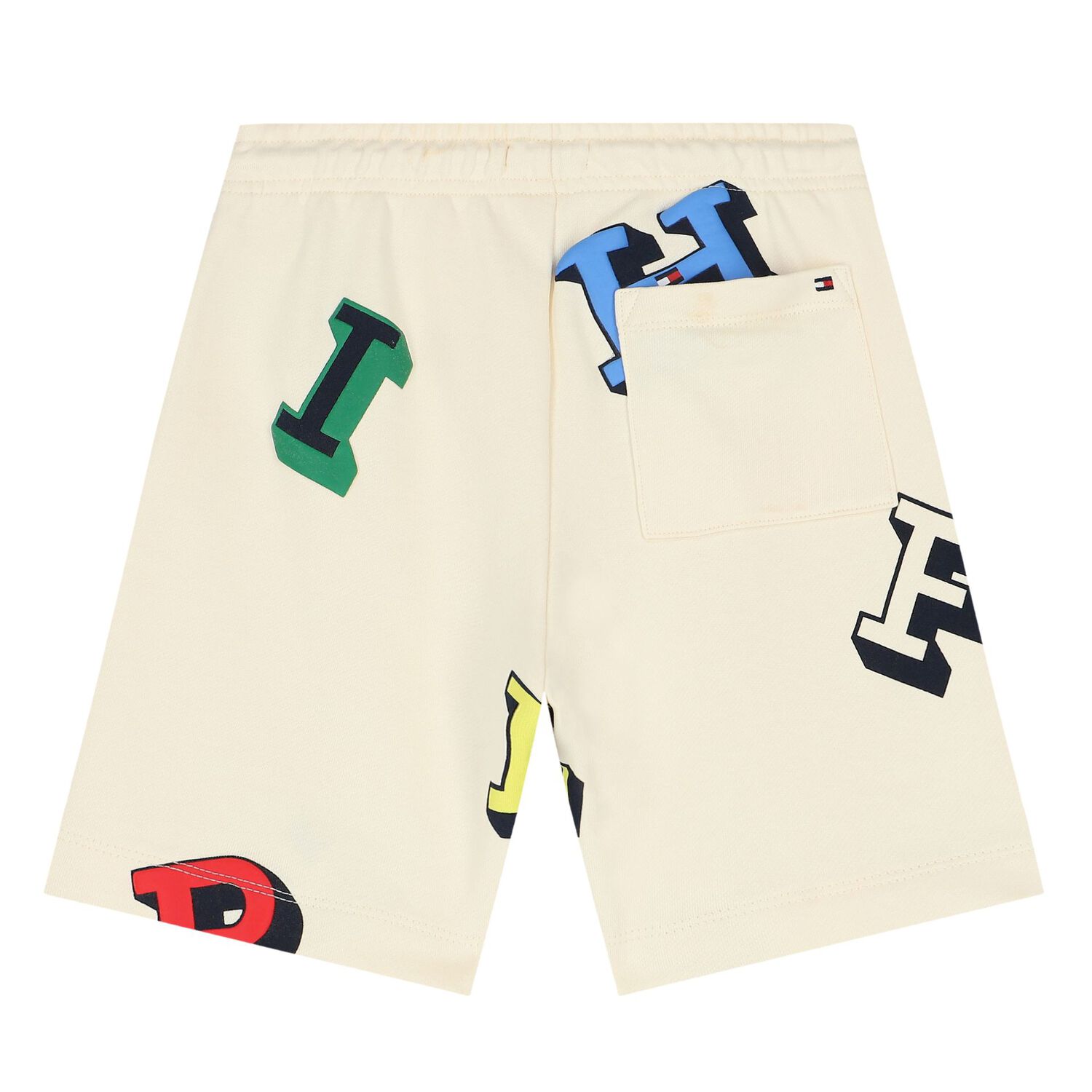 Boys Beige Logo Shorts Set, 1, hi-res image number null