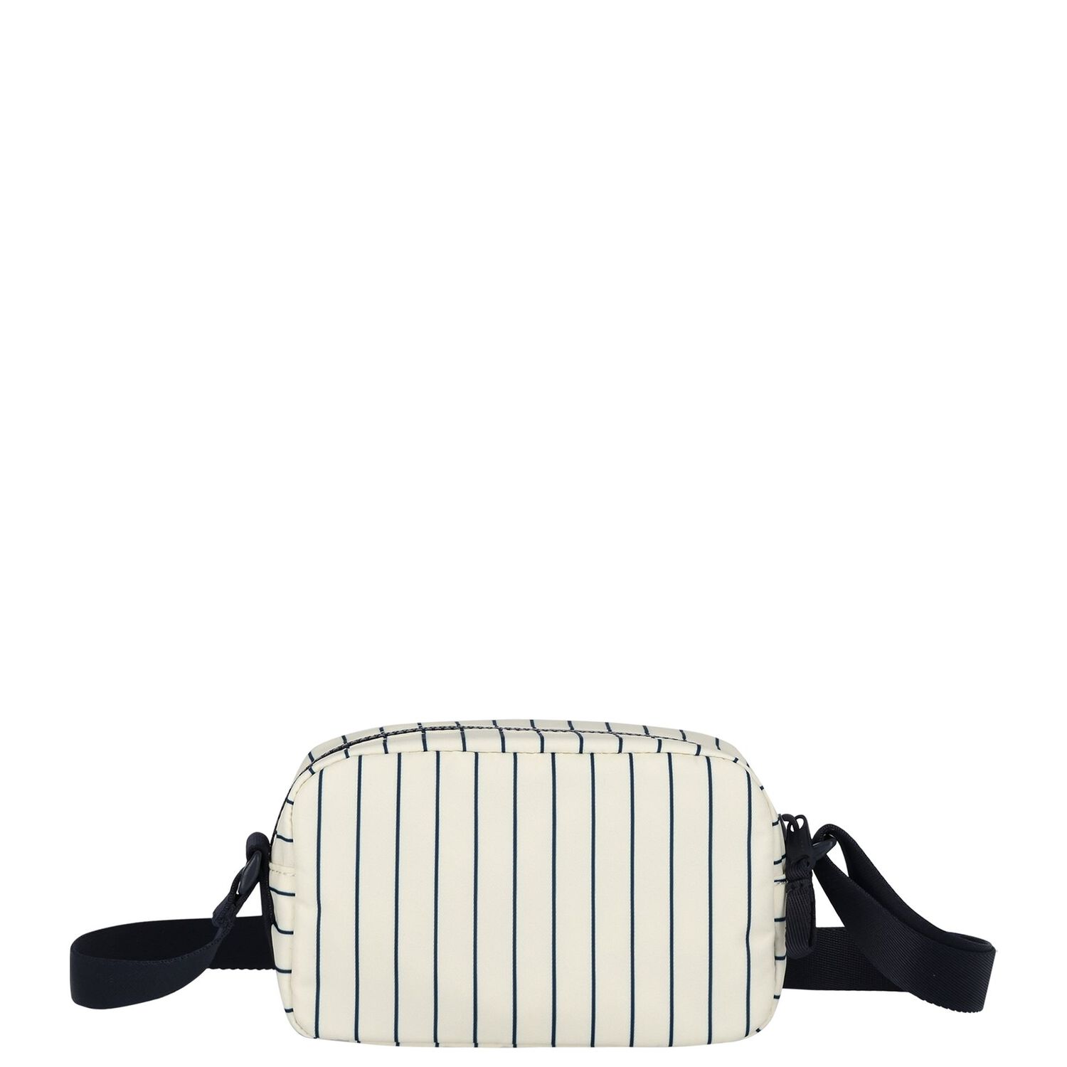 Girls Beige & Navy Blue Striped Handbag, 1, hi-res image number null