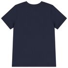 Boys Navy Blue Logo T-Shirt, 2, hi-res