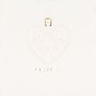 Girls Ivory & Gold Heart Logo T-Shirt, 1, hi-res