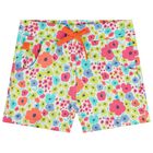 Girls Multi-Coloured Floral Shorts, 1, hi-res
