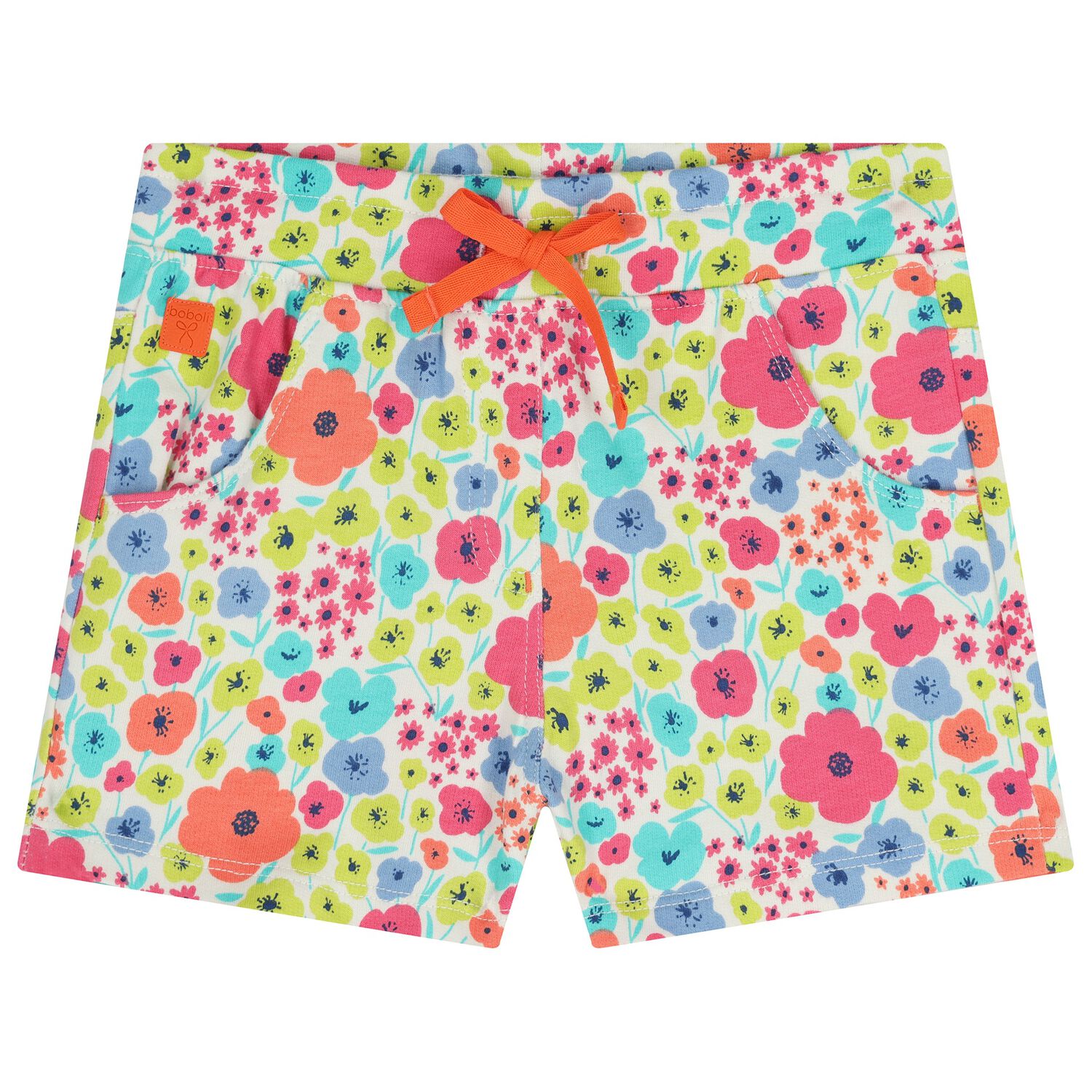 Girls Multi-Coloured Floral Shorts, 1, hi-res