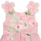 فستان بناتي باللون الوردي مزهر, 1, hi-res