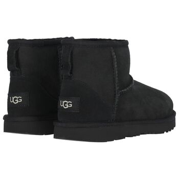 Black Classic Mini II Suede Boots