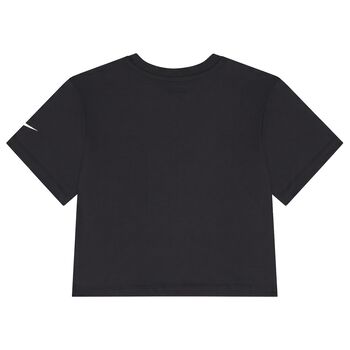 Girls Black Logo T-Shirt