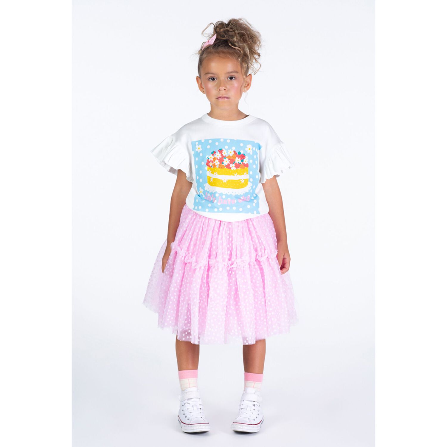 Girls Ivory Cake T-Shirt, 2, hi-res image number null