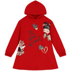 فستان بنات هودى باللون الاحمر, 1, hi-res