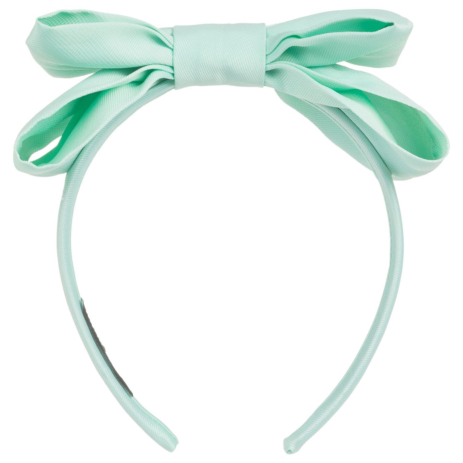 Girls Mint Green Bow Headband, 2, hi-res