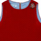 فستان باللون الاحمر للبنات, 1, hi-res