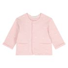 Baby Girls White & Pink Tracksuit Set ( 3 Piece ), 4, hi-res