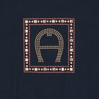 Girls Navy Logo Top, 1, hi-res