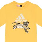 تيشيرت بشعار الأسد الملك باللون الأصفر, 1, hi-res