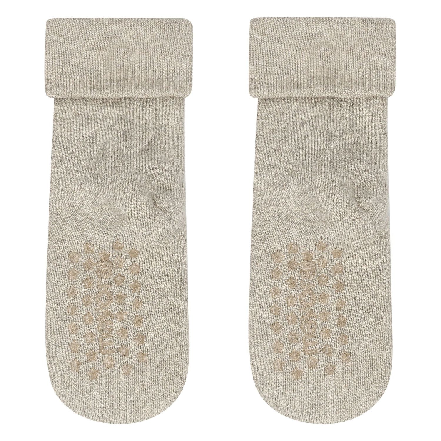 Beige Bear Hat & Socks Baby Set, 2, hi-res