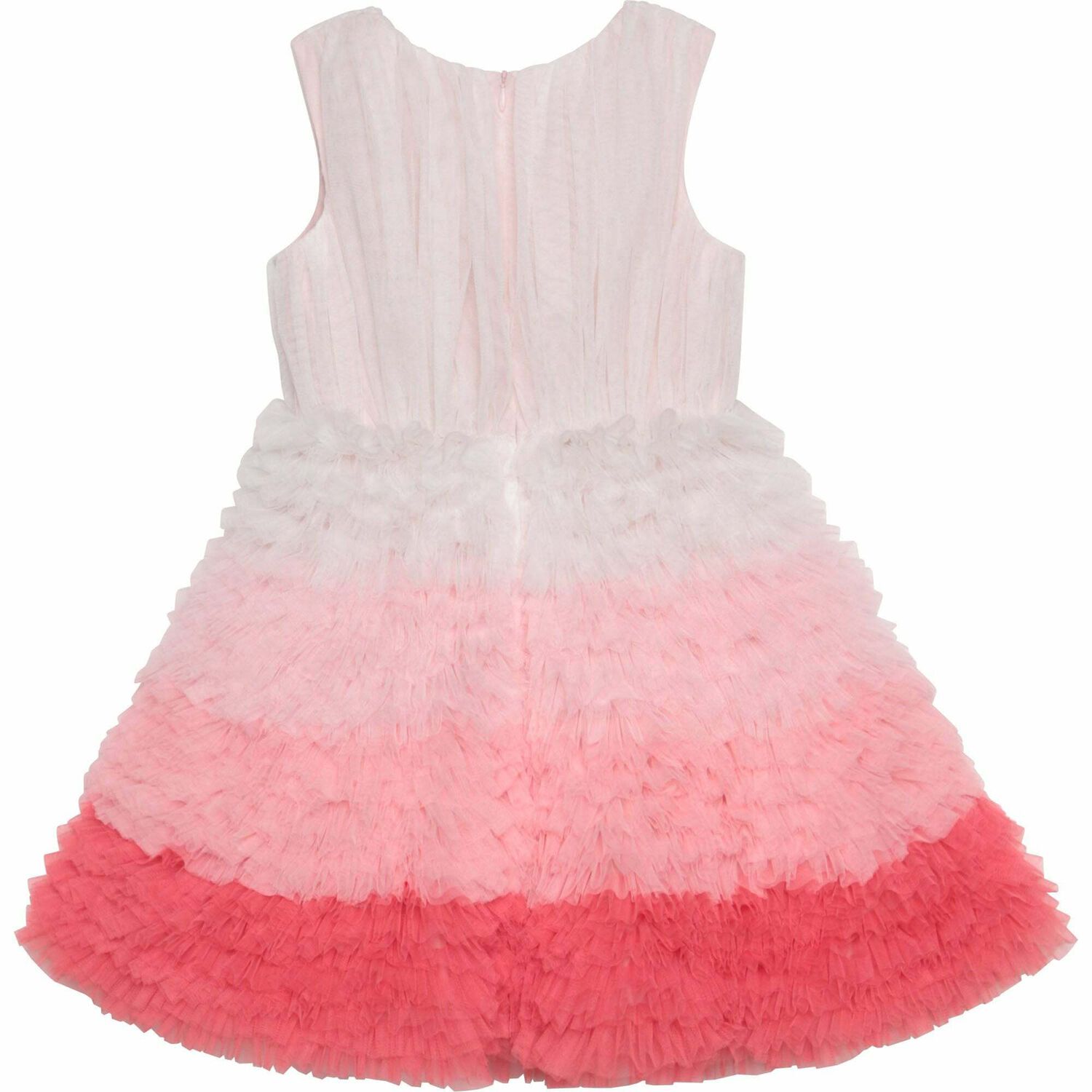 Girls Pink Ombre Tulle Dress, 1, hi-res image number null