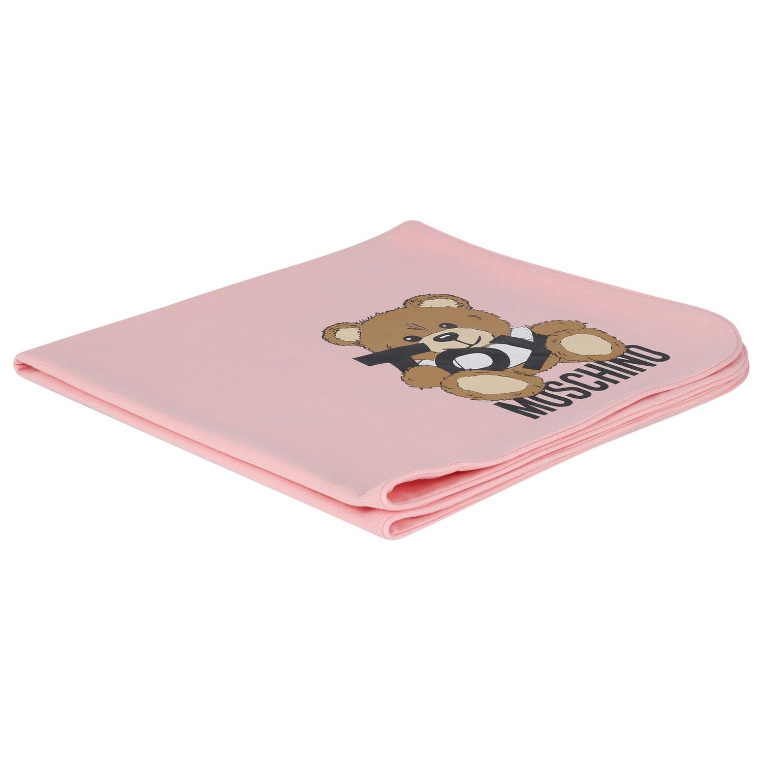 Baby Girls Pink Teddy Bear Logo Blanket, 4, hi-res