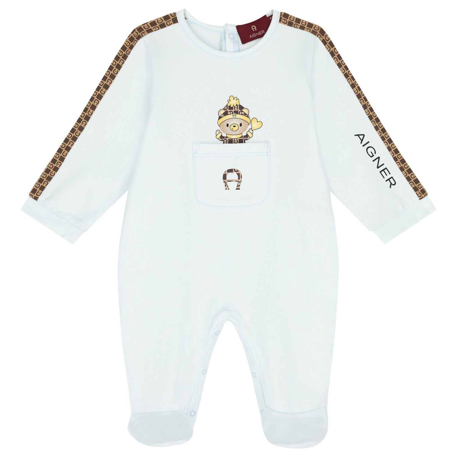 طقم أولاد هدايا  بالشعار باللون  الأزرق , 1, hi-res