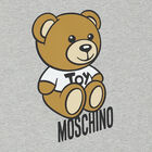 Grey Teddy Bear Logo Baby Blanket, 2, hi-res