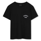 Boys Black Logo T-Shirt, 1, hi-res